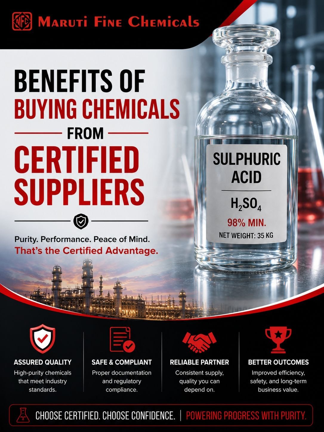 You are currently viewing Benefits of Buying Chemicals from Certified Suppliers