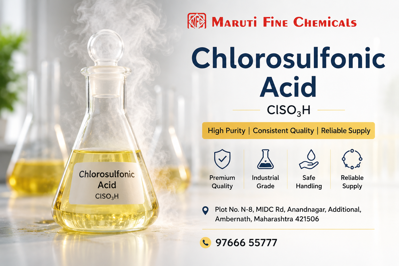 You are currently viewing How Chlorosulfonic Acid Supports Modern Chemical Production?